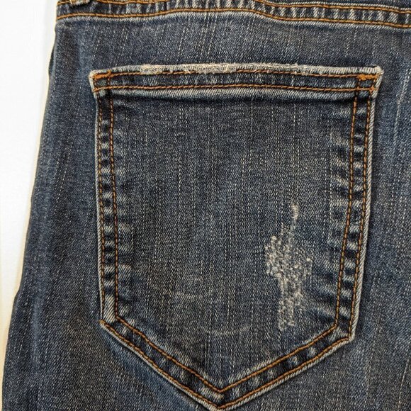 CELLO Sweet Escape Skinny Jeans High Rise Womens Size 7 Distressed High-Low Hem - Picture 12 of 16